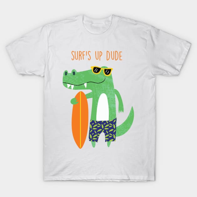 Surfer dude T-Shirt by tfinn